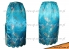 spódnica tradycyjne wzornictwo  - turkusowa duże kwiaty